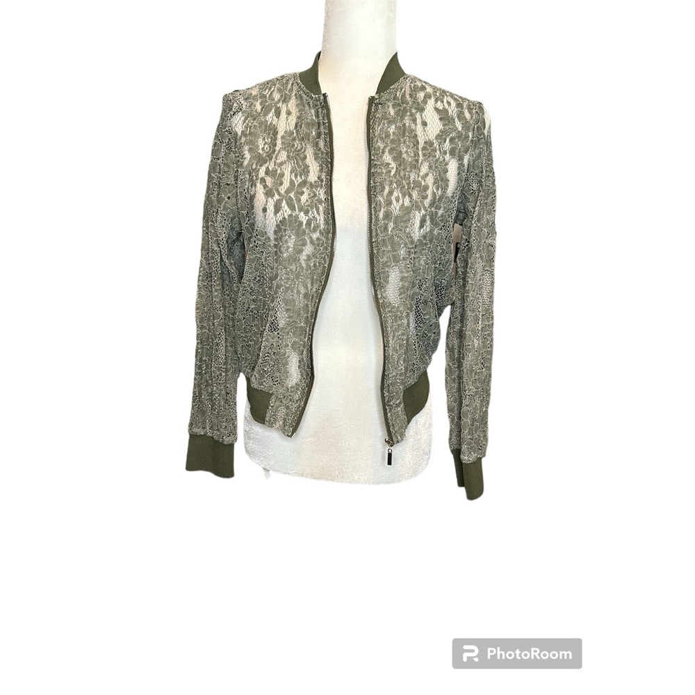 Zara zip up lace jacket